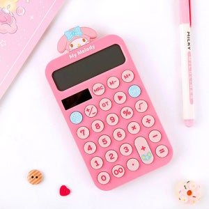 귀여운 캐릭터 산리오 마이멜로디 피규어 계산기 학생 사무실