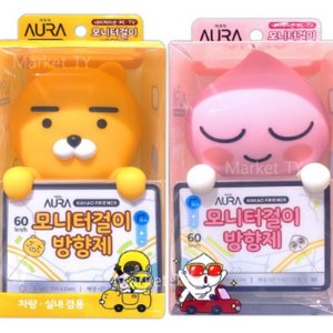 모니터 걸이 방향제 차량용 네비게이션 통풍구 피규어 방향제