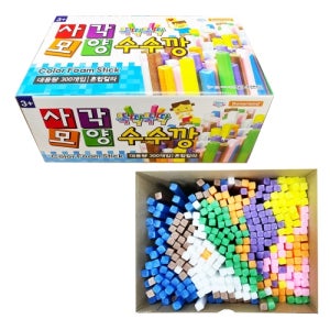 도너랜드 사각모양 뚝딱뚝딱 수수깡 300P