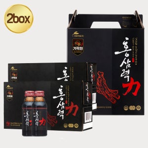[2박스]홍삼력20병 건강음료 홍삼음료 기력보충 피로해소 기력원 컨디션 회복 갈증해소 홍삼 전통약재 홍삼농축액 대추농축액 영지농축액 감초농축액