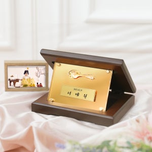 24K 순금 1.875g 금수저 아크릴상패 첫돌 생일 돌반지 돌잔치 백일 선물 돌금수저 JRW-013