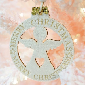 크리스마스 트리 장식 인형 오너먼트 세무 별 천사 우드 원형볼 11cm 3종 성탄절 데코