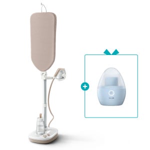 [최대15%포인트]필립스 올인원 스탠드 스팀다리미 가정용 행거 다리미판 6000시리즈 AIS6010/10 + 보풀제거기