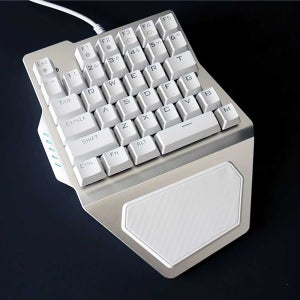 한손키보드 왼쪽 게이밍 LED 유선 휴대용 키보드 게임 기본