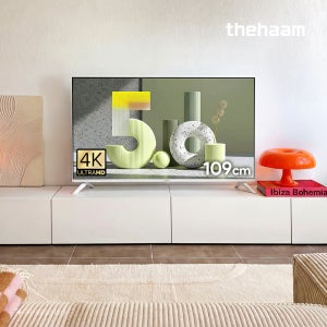 더함 스마트 구글 5.0 화이트 티비 109cm(43인치), 4K UHD, 직접설치