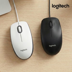 [국내정품] 로지텍코리아 M100r USB 유선 마우스 좌우대칭형 디자인으로 왼손잡이도 사용가능
