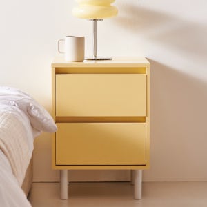 라인 400 침실 협탁 안방 2단 서랍장 침대 옆 선반 거실 현관 수납장