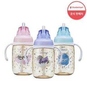 [더블하트] 1+1 마그마그 PPSU 빨대컵 (해피/프린세스/프린스)