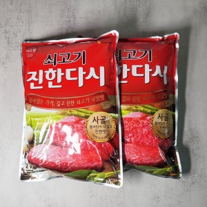 이츠웰 쇠고기 진한다시 조미료 다시다 업소용 2kg, 6개