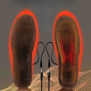 충전식 발열 깔창 온열 전기 열선 USB 발바닥 난로 패드