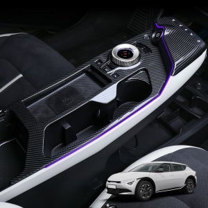 EV6 페이스리프트 튜닝 기어패널 커버 카본 몰딩 용품