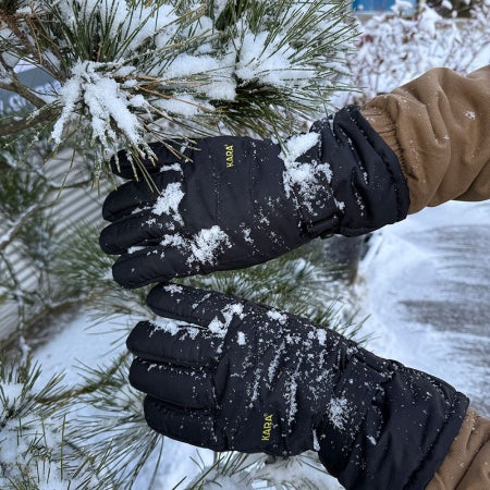 KARA 카라 스노우 스키 보드 캠핑 등산 레저 방한 방수 겨울 야외 장갑 블랙