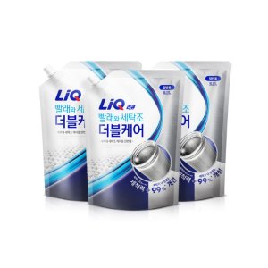 리큐 빨래와 세탁조 더블케어 세탁세제 일반용 2.1L x 3개