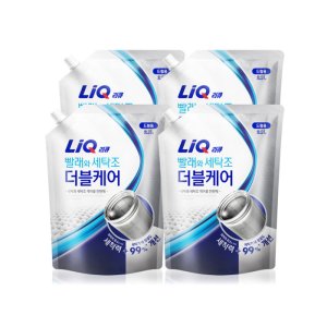 리큐 빨래와 세탁조 더블케어 세탁세제 드럼용 2.1L x 4개