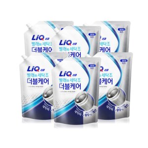 리큐 빨래와 세탁조 더블케어 세탁세제 일반용 2.1L x 6개