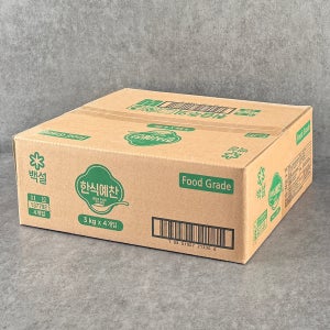 CJ 제일제당 백설 한식예찬 업소용 조미료 감칠맛 3kg, 4개