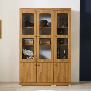 엠마 1200 유리진열장 위스키 술 거실 양주 유리 장식장