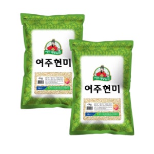 여주시농협RPC 25년 대왕님표 여주쌀 현미 진상 농협쌀 햅쌀 4kg, 2개
