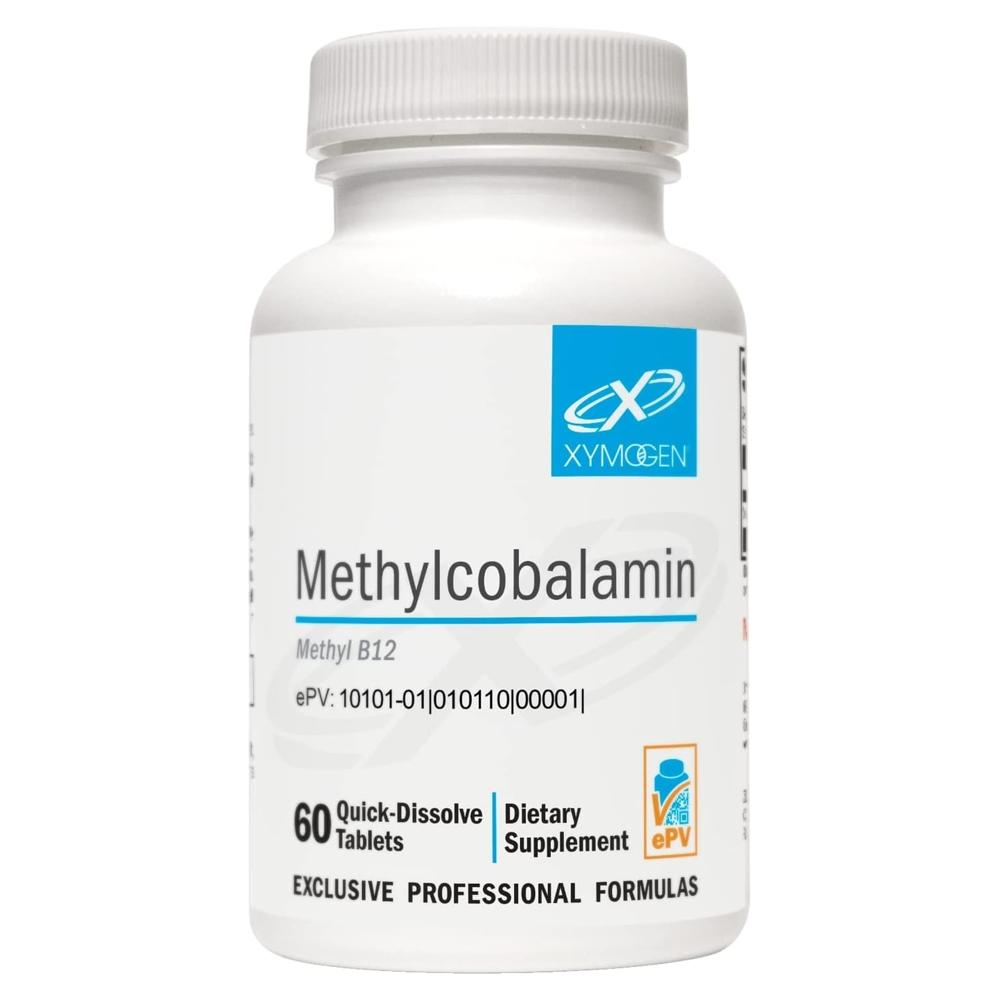 <b>자이모겐</b>XYMOGEN 빠른방출 메틸코발라민 5000mcg <b>비타민B12</b> 오렌지맛 60정