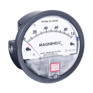 DW2000 80mm of water 차압계사용법 드와이어 차압계 Magnehelic