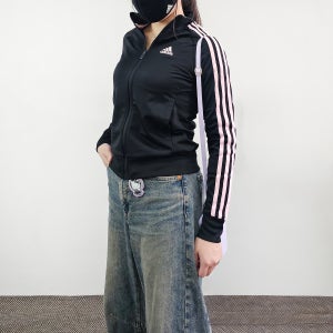 아디다스 삼선 여성 슬림핏 져지 트랙탑 트레이닝복 집업 자켓