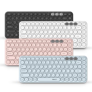 무료배송 PANWEST BK384 블루투스 미니키보드 4color, 3대 멀티 페어링, 텐키리스 키보드 + 키스킨, 저소음