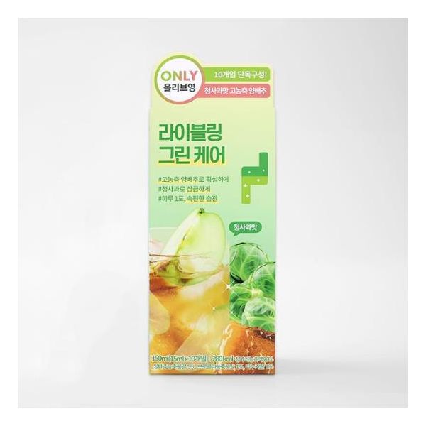 라이블링 <b>그린케어</b> 15ml10포입 (양배추,청사과맛)