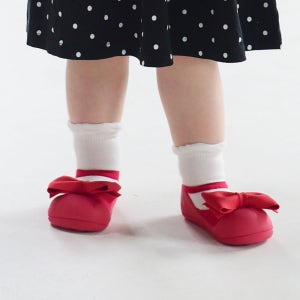 아띠빠스 아기 신발 돌 걸음마 보행기 프린세스 신발 메리제인 레드 M(115)