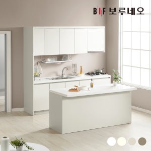 보루네오 나비드 싱크대 주방 시공 II자 3.6m 아일랜드형 E0 PET소재 리모델링
