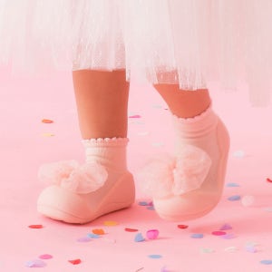 아띠빠스 아기 신발 돌 걸음마 보행기 프린세스 신발 로얄 핑크 M(115)