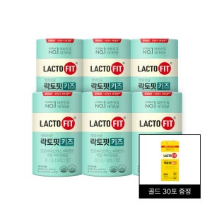 [+골드 30포 증정] 종근당건강 락토핏 키즈 60포, 6개