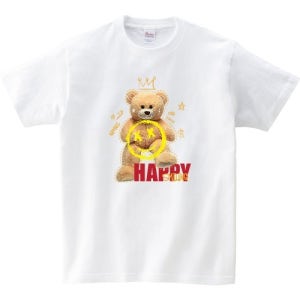 씨엠 반팔 티셔츠 T075 해피베어 면17수 16종