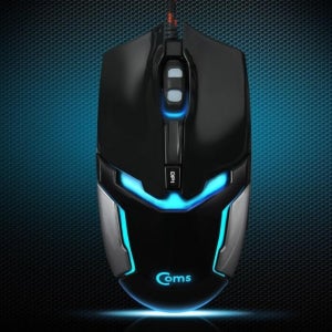 게이밍 유선 마우스 7컬러 LED변환 인체공학 최적 파지감 완벽 그립