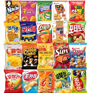 봉지 과자 선물 세트 20종 설날 홈런볼 허니버터칩 포스틱