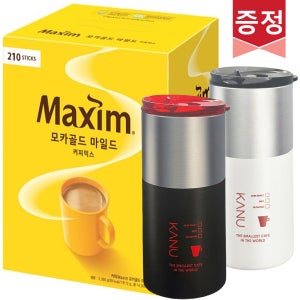 동서식품 맥심 모카골드 커피믹스 210T+하프스텐텀블러