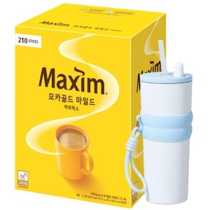 동서식품 맥심 모카골드 커피믹스 210T+실리콘홀더텀블러