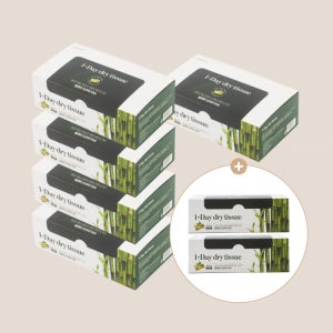 라이프필 친환경 대나무섬유 원데이 드라이티슈 5+2팩