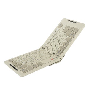 크로셀 휴대용 미니 블루투스 접이식 무선 키보드 레트로