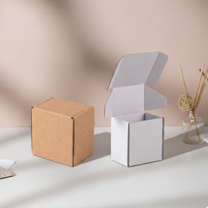 가로가 긴 높은 선물상자 B 화이트 크라프트 박스 50종 (높이8cm이상)