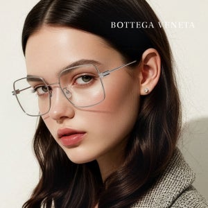 보테가 베네타 명품 안경테 BV1049O 003 스퀘어 메탈 여자 남자 안경