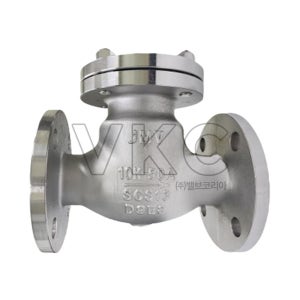 JMV 스텐 플랜지식 스윙체크밸브 B.B타입 10K 300A (제이엠밸브 스텐 BB타입 스윙체크)