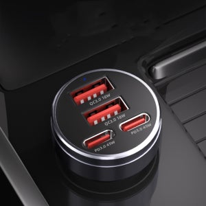 리버폭스 차량용 초고속 충전 시거잭 4포트 충전기