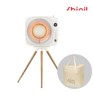 신일 레트로 에코팬큐브히터 하이라이트 가정용 전기히터 화이트