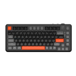 레드빈 더베러 무선 블루투스 82키 텐키리스 저소음 기계식 키보드 A1 캐롯블랙, 피치축