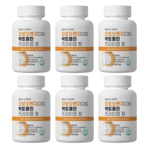 리얼라벨 모로오렌지 C3G 모로실 락토페린 프리미엄정 600mg 60정, 6개