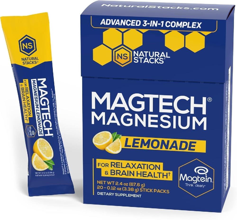 <b>MagTech 마그네슘</b> 레모네이드 <b>드링크 믹스</b> 20개