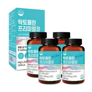 리얼라벨 고함량 락토페린 프리미엄정 1000mg 60정, 4개