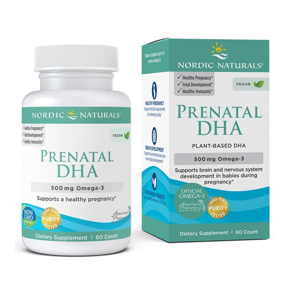 노르딕 내추럴스 비건 <b>프리네이탈 DHA</b> 500mg 소프트젤 60정