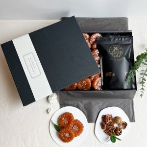 바른 호두강정 선물세트 (약과 21개 + 호두강정 200g) 명절 추석 어르신 상견례 거래처 외국인 단체 회사 선물