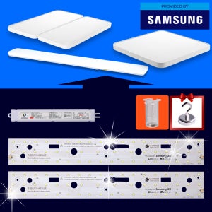 국산 LED 전등 교체 LED방등 거실등 방등 주방 540X75 2장 50W SP KC